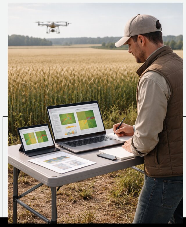Система AI прогнозирования урожайности для точных агрономий в Азове