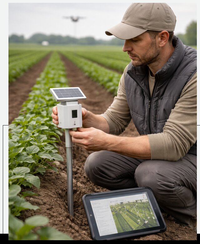 IoT мониторинг сельскохозяйственных полей и контроля в Азове